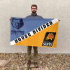 Memphis vs Phoenix House Divided Flag, NBA House Divided Flag