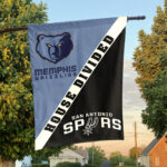Memphis vs San Antonio House Divided Flag, NBA House Divided Flag