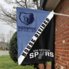 Memphis vs San Antonio House Divided Flag, NBA House Divided Flag