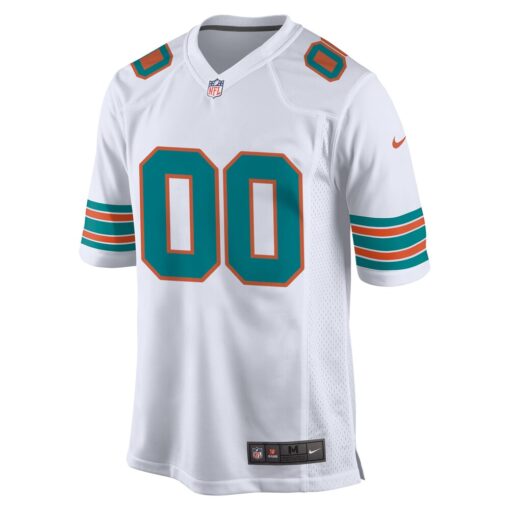 Miami Dolphins  Alternate Custom Game Jersey – White, Limited Replica Fan Edition
