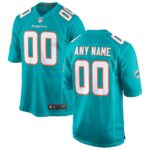 Miami Dolphins  Alternate Custom Game Jersey – White, Limited Replica Fan Edition