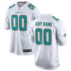 Miami Dolphins Custom Game Jersey - White, Limited Replica Fan Edition