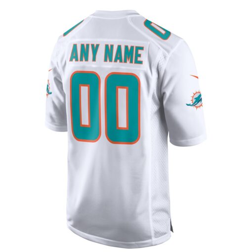 Miami Dolphins  Custom Game Jersey – White, Limited Replica Fan Edition