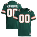 Miami Hurricanes  Custom Alternate Premier Football Jersey - Green, Limited Replica Fan Edition