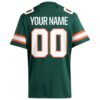 Miami Hurricanes Custom Alternate Premier Football Jersey - Green, Limited Replica Fan Edition