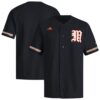 Miami Hurricanes V-Neck Baseball Jersey - Black, Limited Replica Fan Edition