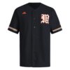 Miami Hurricanes V-Neck Baseball Jersey - Black, Limited Replica Fan Edition