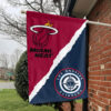 Miami vs LA House Divided Flag, NBA House Divided Flag 1 Miami vs LA House Divided Flag, NBA House Divided Flag