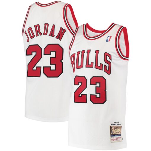 Michael Jordan Chicago Bulls Mitchell & Ness 1995 Hardwood Classics Authentic Jersey – White, Limited Replica Fan Edition