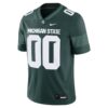 Michigan State Spartans Custom Football Game Jersey - Green, Limited Replica Fan Edition