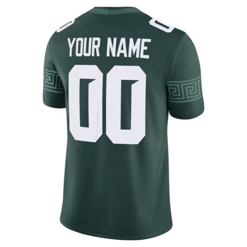 Michigan State Spartans  Custom Football Game Jersey – Green, Limited Replica Fan Edition