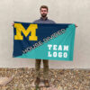Michigan vs Custom Team House Divided Flag, College Custom Flag 2 Michigan vs Custom Team House Divided Flag, College Custom Flag