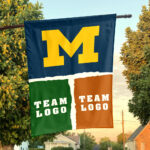 Michigan vs Custom Team House Divided Flag, Custom Game Day Flag