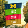 Michigan vs Custom Team House Divided Flag, Custom Rival Flag