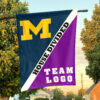 Michigan vs Custom Team House Divided Flag, Custom Split Flag