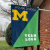 Michigan vs Custom Team House Divided Flag, Custom Team Flag 1 Michigan vs Custom Team House Divided Flag, Custom Team Flag