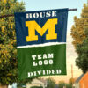 Michigan vs Custom Team House Divided Flag, NCAA College Flag