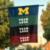 Michigan vs Custom Team House Divided Flag, NCAA Rival Flag