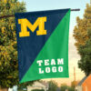 Michigan vs Custom Team House Divided Flag, Personalized College Flag