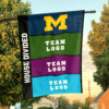 Michigan vs Custom Team House Divided Flag, Personalized Rival Flag