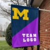 Michigan vs Custom Team House Divided Flag, Personalized Team Flag 1 Michigan vs Custom Team House Divided Flag, Personalized Team Flag