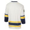 Michigan Wolverines Colosseum Puck Proud Fashion Hockey Jersey - Cream, Limited Replica Fan Edition
