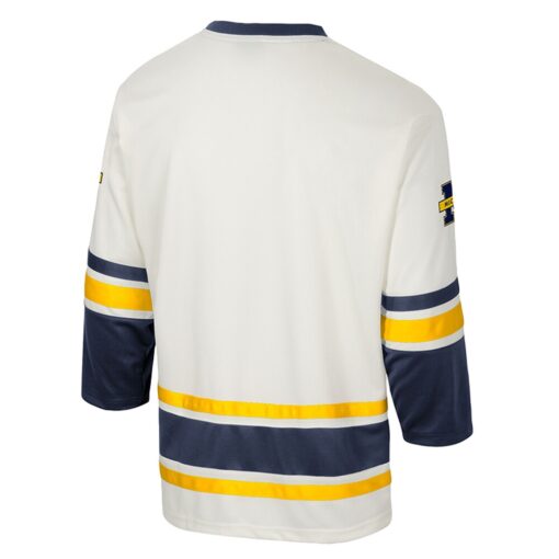 Michigan Wolverines Colosseum Puck Proud Fashion Hockey Jersey – Cream, Limited Replica Fan Edition