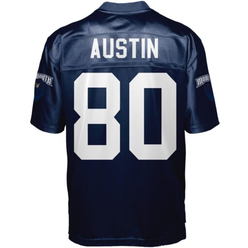 Miles Austin Monmouth University Hawks Football Jersey – Navy Blue, Limited Replica Fan Edition