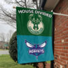 Milwaukee vs Charlotte House Divided Flag, NBA House Divided Flag 1 Milwaukee vs Charlotte House Divided Flag, NBA House Divided Flag