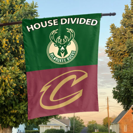 Milwaukee vs Cleveland House Divided Flag, NBA House Divided Flag