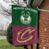 Milwaukee vs Cleveland House Divided Flag, NBA House Divided Flag