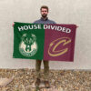 Milwaukee vs Cleveland House Divided Flag, NBA House Divided Flag