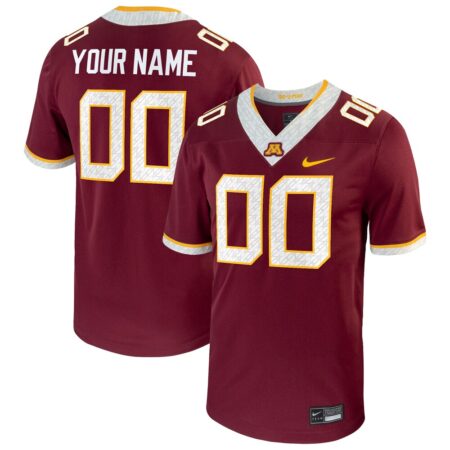 Minnesota Golden Gophers  Football Custom Game Jersey – Maroon, Limited Replica Fan Edition