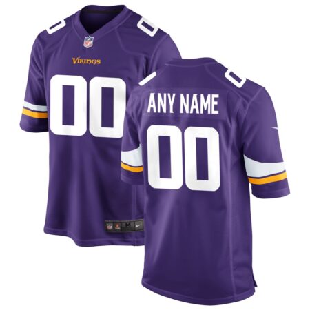Minnesota Vikings  Custom Game Jersey – Purple, Limited Replica Fan Edition