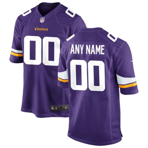 Minnesota Vikings  Custom Game Jersey – Purple, Limited Replica Fan Edition