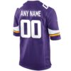 Minnesota Vikings Custom Game Jersey - Purple, Limited Replica Fan Edition