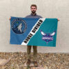 Minnesota vs Charlotte House Divided Flag, NBA House Divided Flag