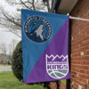 Minnesota vs Sacramento House Divided Flag, NBA House Divided Flag 1 Minnesota vs Sacramento House Divided Flag, NBA House Divided Flag
