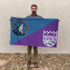 Minnesota vs Sacramento House Divided Flag, NBA House Divided Flag 2 Minnesota vs Sacramento House Divided Flag, NBA House Divided Flag
