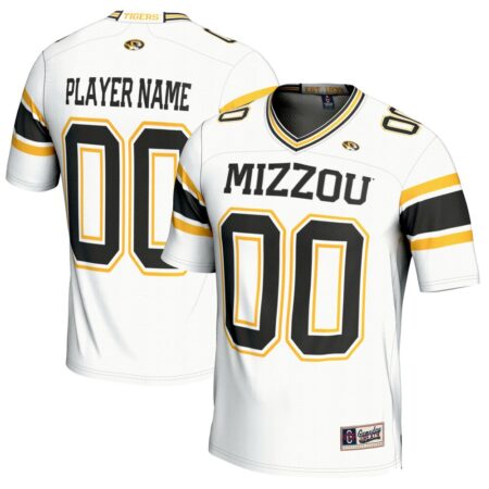 Missouri Tigers GameDay Greats NIL Pick-A-Player Football Jersey – White, Limited Replica Fan Edition
