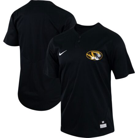 Missouri Tigers Nike Two-Button Replica Baseball Jersey – Black, Limited Replica Fan Edition