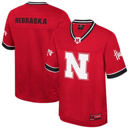 Nebraska Huskers Colosseum Nothing But The Hits Football Jersey – Red, Limited Replica Fan Edition