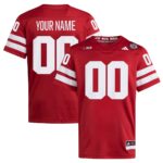 Nebraska Huskers  Custom Home Premier Football Jersey - Scarlet, Limited Replica Fan Edition