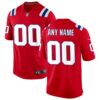 New England Patriots Alternate Custom Jersey - Red, Limited Replica Fan Edition