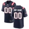 New England Patriots Custom Game Jersey - Navy, Limited Replica Fan Edition