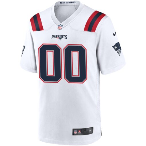 New England Patriots  Custom Game Jersey – White, Limited Replica Fan Edition