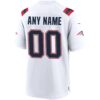 New England Patriots Custom Game Jersey - White, Limited Replica Fan Edition
