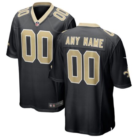 New Orleans Saints  Custom Game Jersey – Black, Limited Replica Fan Edition