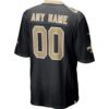 New Orleans Saints Custom Game Jersey - Black, Limited Replica Fan Edition