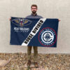 New Orleans vs LA House Divided Flag, NBA House Divided Flag 2 New Orleans vs LA House Divided Flag, NBA House Divided Flag